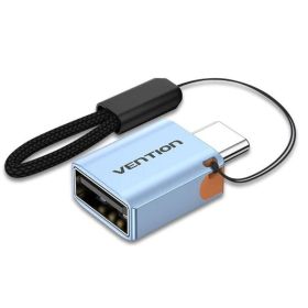 Adaptador OTG USB 3.1 Vention CUBH0/ USB-C Macho - USB Fêmea/ Azul