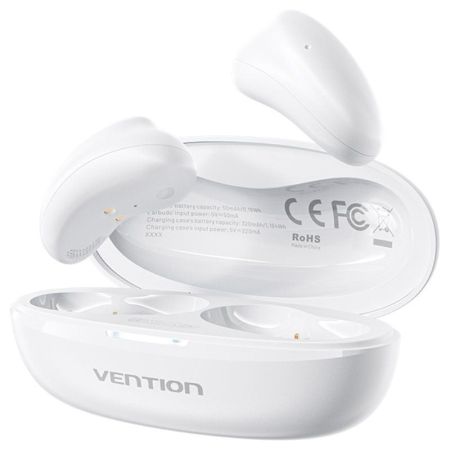 Auriculares Bluetooth Vention Tiny T11 NBJW0 com caixa de carregamento/ Autonomia 8h/ Brancos