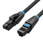 Cabo de Rede RJ45 26AWG UTP Vention IBKBK Cat.6A/ 8m/ Preto