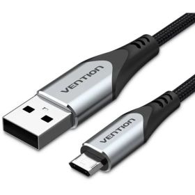 Cabo USB 2.0 Vention COCHG, USB Macho - MicroUSB Macho, 480Mbps, 1.5m, Preto Cabo USB 2.0 Vention COCHG/ USB Macho - MicroUSB Macho/ 480Mbps/ 1.5m/ Preto