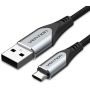 Cabo USB 2.0 Vention COCHG/ USB Macho - MicroUSB Macho/ 480Mbps/ 1.5m/ Preto