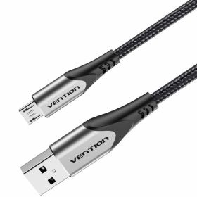 Cabo USB 2.0 Vention COAHH/ MicroUSB Macho - USB Macho/ Até 60W/ 480Mbps/ 2m/ Cinza