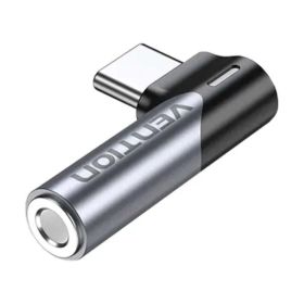 Adaptador Audio Vention BGWH0/ Jack 3.5 Fêmea - USB-C Macho/ Cinza Adaptador Audio Vention BGWH0/ Jack 3.5 Fêmea - USB-C Macho/ Cinza