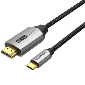 Cabo Conversor HDMI 2.0 4K Vention CRBBH/ USB-C Macho - HDMI Macho/ 2m/ Preto