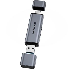 Leitor de Cartões Externo Vention CLLH0/ USB 3.0/ USB-C