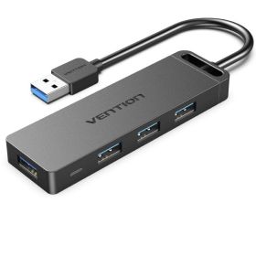 Hub USB 3.0 Vention CHLBB, 4xUSB, 1xMicroUSB PD Hub USB 3.0 Vention CHLBB/ 4xUSB/ 1xMicroUSB PD
