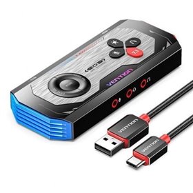 Placa de Som Gaming com Amplificador Vention CVAB0/ USB-C Macho - 3xJack 3.5 Fêmea
