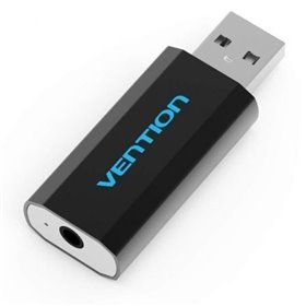 Placa de Som Vention VAB-S15-B/ USB Macho - Jack 3.5 Fêmea