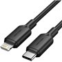 Cabo USB 2.0 USB-C Lightning Vention LAKBH/ USB-C Macho - Lightning Macho/ Até 27W/ 480Mbps/ 2m/ Preto