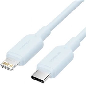 Cabo USB 2.0 USB-C Lightning Vention LAKSH/ USB-C Macho - Lightning Macho/ Até 27W/ 480Mbps/ 2m/ Azul