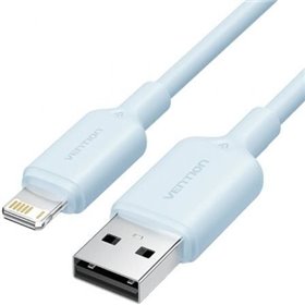Cabo USB 2.0 Lightning Vention LAMSF/ USB Macho - Lightning Macho/ 480Mbps/ 1m/ Azul