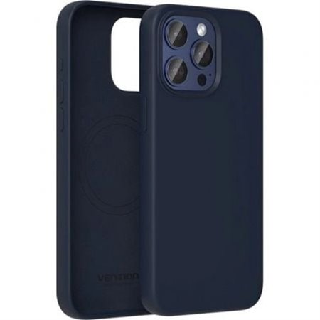 Capa Silicone com Magsafe Vention KUEL0-10/ Compativel com iPhone 14/ Azul Meia Noite