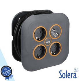 Extensão Tomada Elétrica C/ 3 Saídas E 2 Usb-A 5M Solera