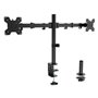 Soporte de Mesa para 2 Monitores Aisens DT32TSR-279/ Giratorio/ Inclinable/ hasta 10kg