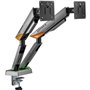 Soporte de Mesa Gaming para Monitor Aisens DT38TSRRGB-349/ Giratorio/ Inclinable/ hasta 16kg/ con Iluminación RGB