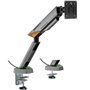 Soporte de Mesa Gaming para Monitor Aisens DT49TSRRGB-347/ Giratorio/ Inclinable/ hasta 16kg/ con Iluminación RGB
