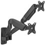 Soporte de Pared para 2 Monitores o TV Aisens WT32TSR-225/ Giratorio/ Inclinable/ hasta 9kg
