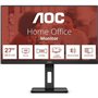 Monitor Profesional AOC 27E3QAF 27"/ Full HD/ Multimedia/ Regulable en altura/ Negro