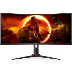 Monitor gamer curvo ultrapanorâmico AOC CU34G2XP/BK 34"/ WQHD/ 1 ms/ 180 Hz/ VA/ Preto Monitor Gaming Ultraparonámico Curvo AOC CU34G2XP/BK 34"/ WQHD/ 1ms/ 180Hz/ VA/ Negro