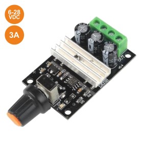 Regulador Dc P/ Motores Contínuos Pwm 6-28V 3A Regulador Dc P/ Motores Contínuos Pwm 6-28V 3A