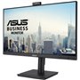 Monitor Profesional Asus BE249QFK 24"/ Full HD/ Webcam/ Multimedia/ Regulable en altura/ Negro