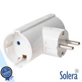 Tomada Elétrica C/ 2 Saídas E Terra Solera