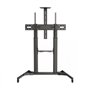 Soporte de Suelo Inclinable/ Orientable con Ruedas Fonestar STS-42106N para TV de 60-100"/ hasta 100kg