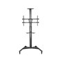 Soporte de Suelo Inclinable/ Giratorio con Ruedas Fonestar STS-4264N para TV de 37-70"/ hasta 50kg