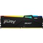 Memoria RAM Kingston FURY Beast RGB 32GB/ DDR5/ 6000MHz/ 1.4V/ CL30/ DIMM