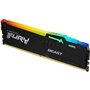 Memoria RAM Kingston FURY Beast RGB 16GB/ DDR5/ 6400MHz/ 1.4V/ CL32/ DIMM