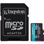 Tarjeta de Memoria Kingston CANVAS Go! Plus 128GB microSD XC con Adaptador/ Clase 10/ 200MBs
