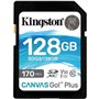 Tarjeta de Memoria Kingston CANVAS Canvas Go! Plus 128GB SD XC/ Clase 10/ 170MBs