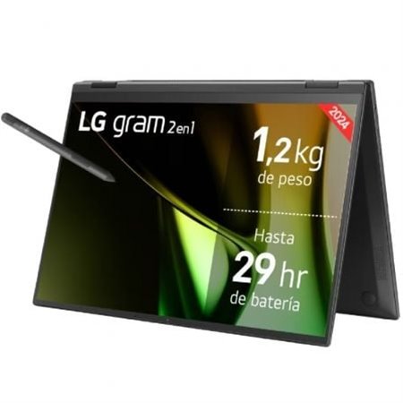 Portátil LG Gram 14T90S-G.AA75B Intel Core Ultra 7-155H/ 16GB/ 512GB SSD/ 14" Táctil/ Win11