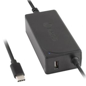 Cargador de Portátil NGS W-65W TYPE C/ 65W/ Automático/ Voltaje 12-20V/ 1 USB