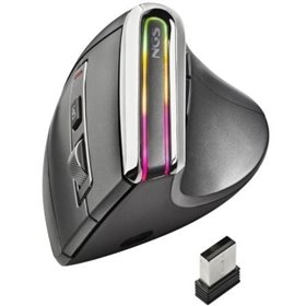 Ratón Ergonómico Inalámbrico por Bluetooth NGS Evo Karma/ Batería recargable/ Hasta 3200 DPI