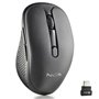 Ratón Inalámbrico NGS Evo Mix silencioso/ Batería recargable/ Hasta 3200 DPI/ Negro