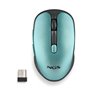 Ratón Inalámbrico NGS Evo Rust/ Batería recargable/ Hasta 1600 DPI/ Verde Agua