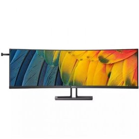 Monitor profissional ultra-amplo curvo Philips 45B1U6900C de 44,5"/ QHD duplo/ Multimídia/ Altura ajustável/ Preto Monitor Profesional Ultraparonámico Curvo Philips 45B1U6900C 44.5"/ Dual QHD/ Multimedia/ Regulable en altura/ Negro