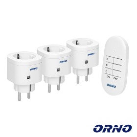 Conjunto 3 Tomadas Elétricas C/ Comando S/ Fios Orno Conjunto 3 Tomadas Elétricas C/ Comando S/ Fios Orno