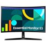 Monitor Curvo Samsung Essential Monitor S3 S27D366GAU/ 27"/ Full HD/ Negro