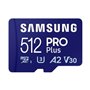 Tarjeta de Memoria Samsung PRO Plus 2023 512GB microSD XC/ Clase 10/ 180MBs