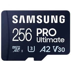 Tarjeta de Memoria Samsung Pro Ultimate 256GB microSD XC con Adaptador/ Clase 10/ 200MBs