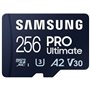 Tarjeta de Memoria Samsung Pro Ultimate 256GB microSD XC con Adaptador/ Clase 10/ 200MBs