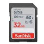 Tarjeta de Memoria SanDisk Ultra 32GB SD HC UHS-I - SDXC/ Clase 10/ 120MBs