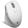 Ratón Ergonómico Inalámbrico por Bluetooth/ 2.4GHz Subblim Comfort Ergo Dual Battery/ Batería recargable/ Hasta 2400 DPI/ Blanco