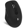 Ratón Ergonómico Inalámbrico por Bluetooth/ 2.4GHz Subblim Curve Ergo Dual Battery/ Batería recargable/ Hasta 1600 DPI/ Negro