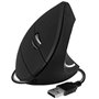 Ratón Ergonómico Subblim Glide Vertical Ergo Wired/ Hasta 1600 DPI/ Negro
