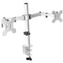 Soporte de Mesa para 2 Monitores Mars Gaming MARM2/ Giratorio/ Inclinable/ hasta 8kg