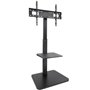 Soporte de Suelo Inclinable/ Ajustable TooQ MOON FS2287M-B para TV de 37-75"/ hasta 40kg