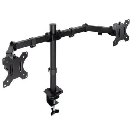 Soporte de Mesa para 2 Monitores TooQ DB1802TN-B/ Giratorio/ Inclinable/ hasta 8kg